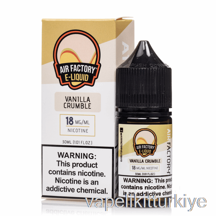 Vape Türkiye Vanilyalı Kek - Hava Fabrikası Tuzları - 30ml 18mg